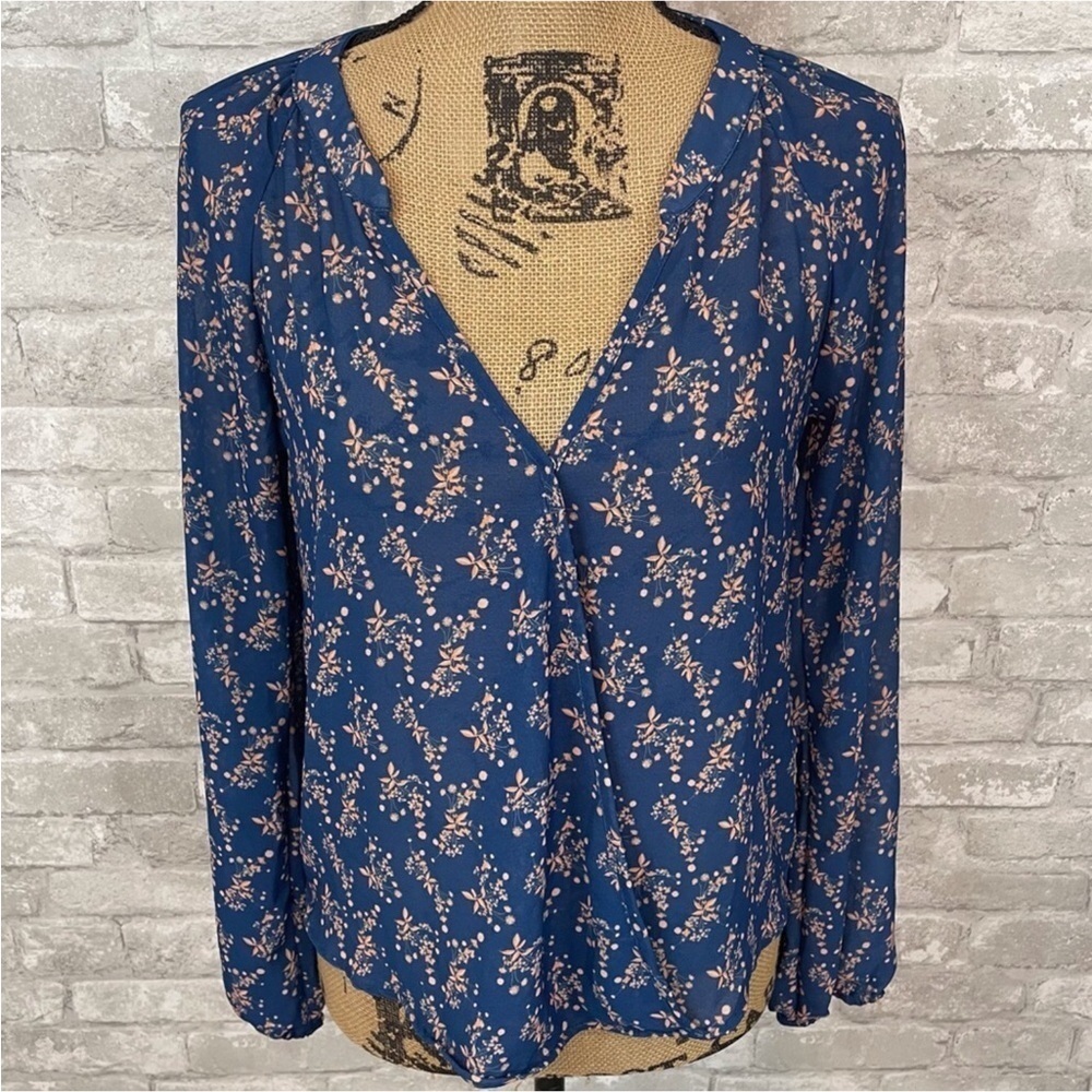 Sam & Lavi Faux Wrap Floral Top